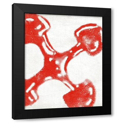 Kwanzaa Symbols III Black Modern Wood Framed Art Print by Vess, June Erica