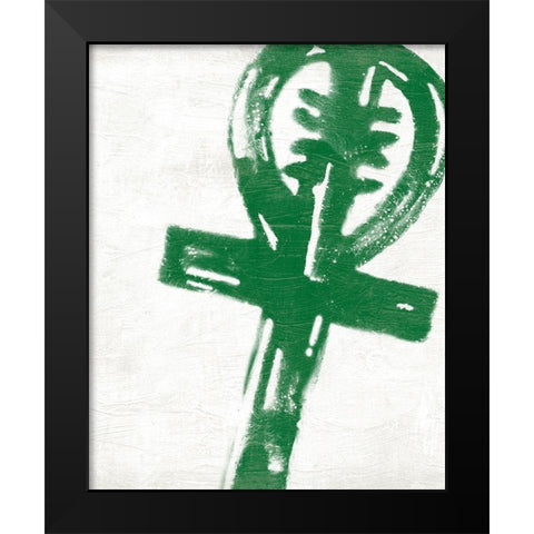 Kwanzaa Symbols VII Black Modern Wood Framed Art Print by Vess, June Erica