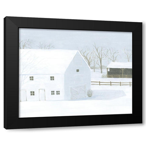 Whiteout Farm I Black Modern Wood Framed Art Print with Double Matting by Popp, Grace