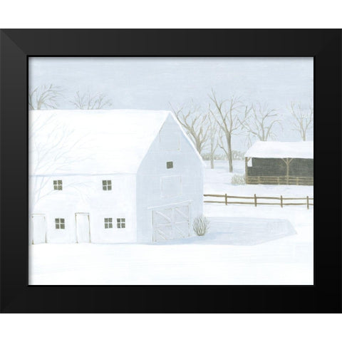 Whiteout Farm I Black Modern Wood Framed Art Print by Popp, Grace