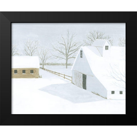 Whiteout Farm II Black Modern Wood Framed Art Print by Popp, Grace