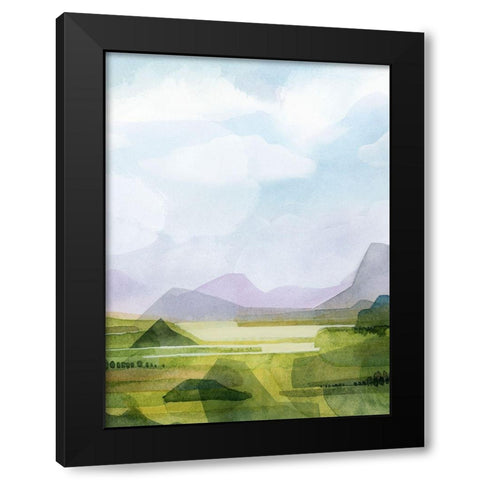 Verdant Vale II Black Modern Wood Framed Art Print with Double Matting by Popp, Grace