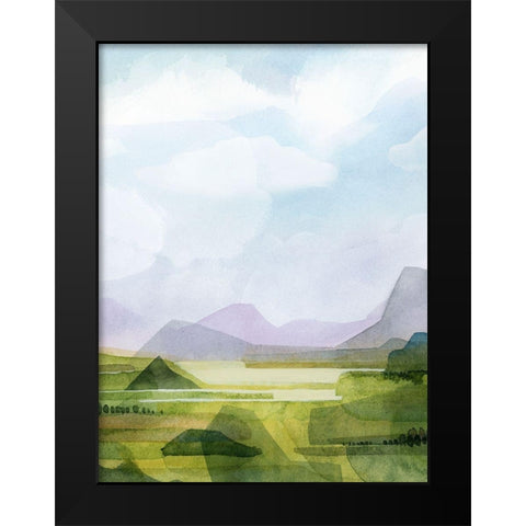 Verdant Vale II Black Modern Wood Framed Art Print by Popp, Grace