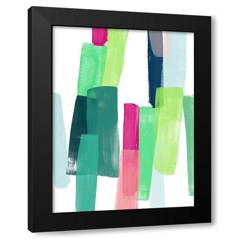 Paper Chase IV Black Modern Wood Framed Art Print with Double Matting by Vess, June Erica