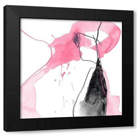 Salon Rouge IV Black Modern Wood Framed Art Print with Double Matting by Vess, June Erica