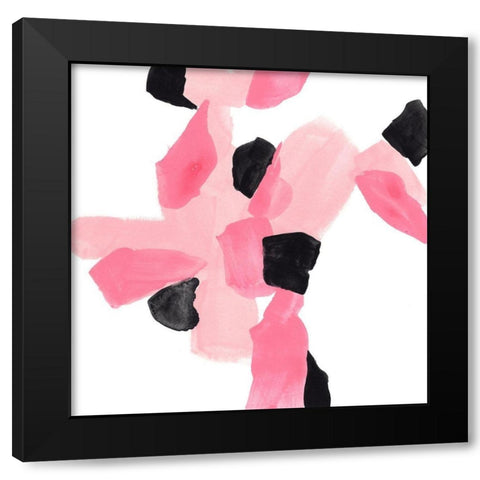 Salon Rouge VII Black Modern Wood Framed Art Print by Vess, June Erica