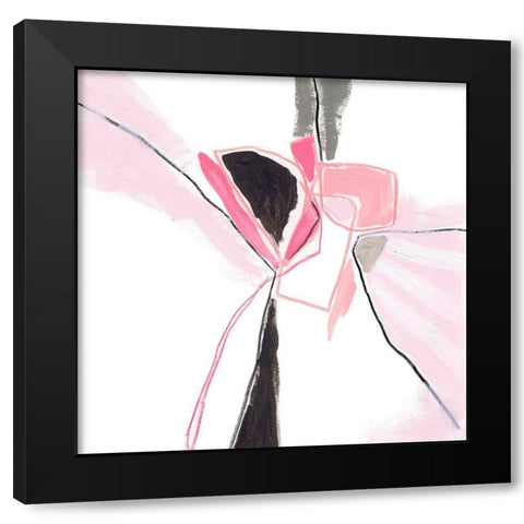Salon Rouge VIII Black Modern Wood Framed Art Print with Double Matting by Vess, June Erica