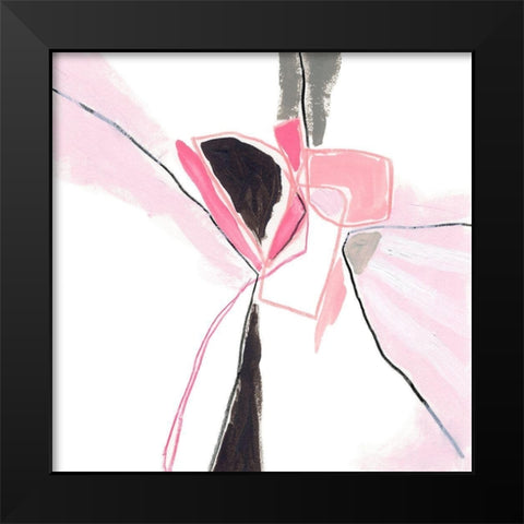 Salon Rouge VIII Black Modern Wood Framed Art Print by Vess, June Erica