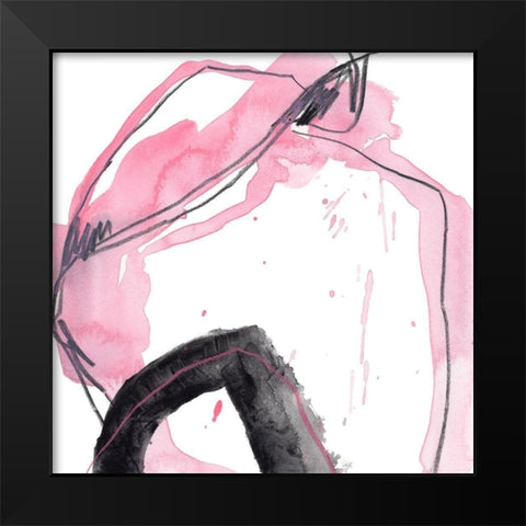 Salon Rouge IX Black Modern Wood Framed Art Print by Vess, June Erica