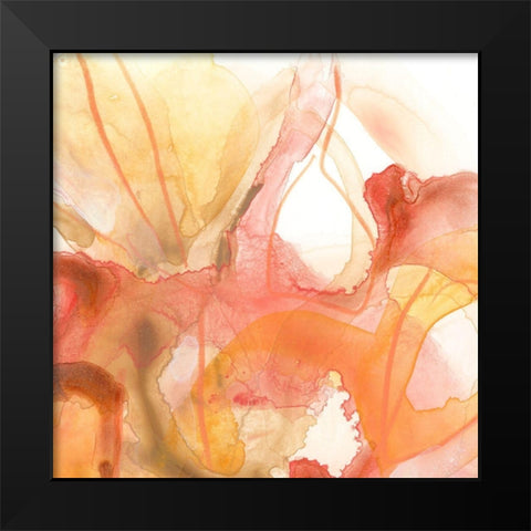 Sunset Marble I Black Modern Wood Framed Art Print by Vess, June Erica