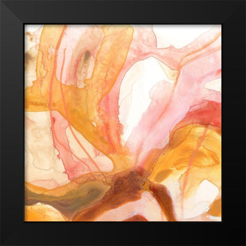 Sunset Marble IV Black Modern Wood Framed Art Print by Vess, June Erica