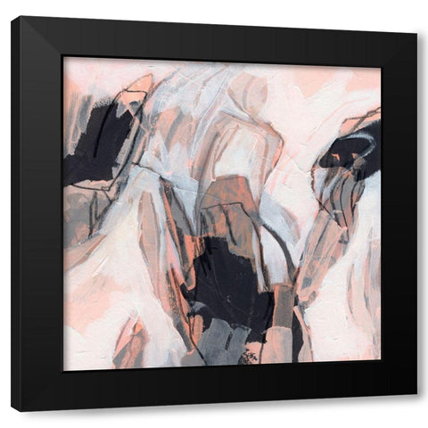 Tangerine Tango I Black Modern Wood Framed Art Print with Double Matting by Vess, June Erica