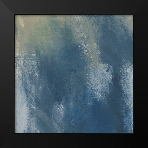 Azure Blend III Black Modern Wood Framed Art Print by Moore, Regina