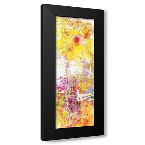 Yellow Abstract I Black Modern Wood Framed Art Print by Arbel, Lori