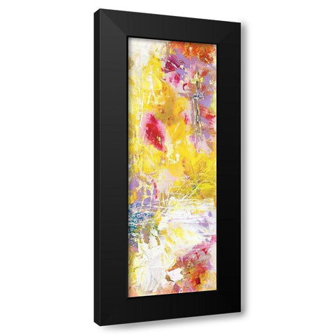 Yellow Abstract II Black Modern Wood Framed Art Print by Arbel, Lori