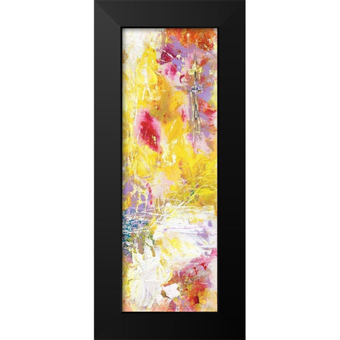 Yellow Abstract II Black Modern Wood Framed Art Print by Arbel, Lori