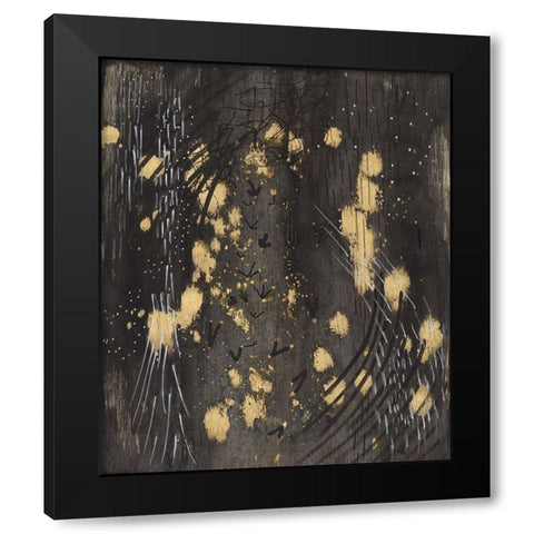 Cosmic Footprints Black Modern Wood Framed Art Print by Arbel, Lori
