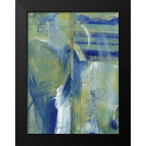 Distant Memories I Black Modern Wood Framed Art Print by Combs, Joyce