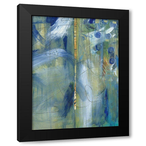 Distant Memories II Black Modern Wood Framed Art Print with Double Matting by Combs, Joyce