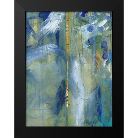 Distant Memories II Black Modern Wood Framed Art Print by Combs, Joyce