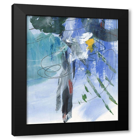 Tribal Symbols II Black Modern Wood Framed Art Print by Combs, Joyce