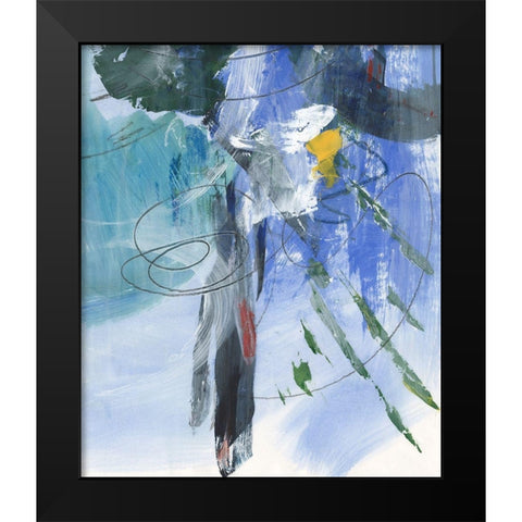 Tribal Symbols II Black Modern Wood Framed Art Print by Combs, Joyce