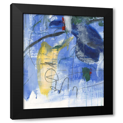Tribal Symbols III Black Modern Wood Framed Art Print by Combs, Joyce