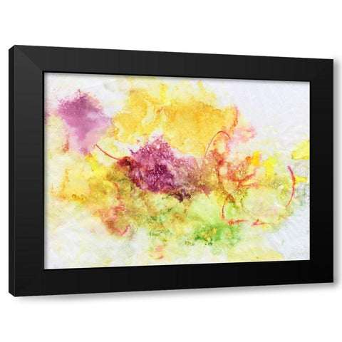 Flower Song I Black Modern Wood Framed Art Print with Double Matting by Combs, Joyce