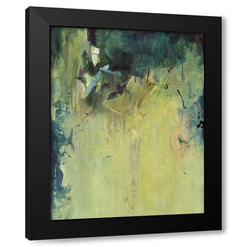 Paradise Falls I Black Modern Wood Framed Art Print with Double Matting by Combs, Joyce