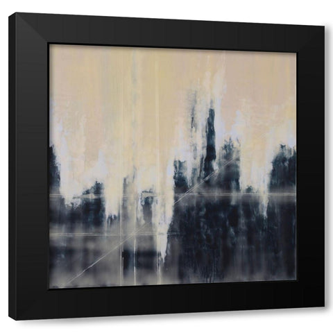 Urban Peace Black Modern Wood Framed Art Print with Double Matting by Shanti, Shima