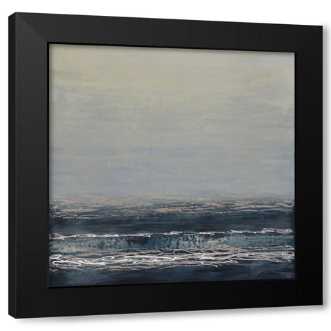 A Cool Distance Black Modern Wood Framed Art Print by Shanti, Shima