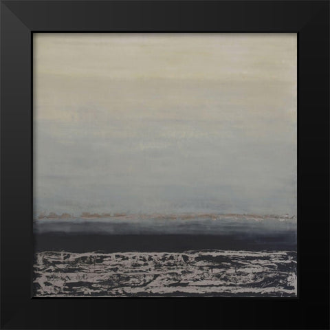 Deep Like This Black Modern Wood Framed Art Print by Shanti, Shima