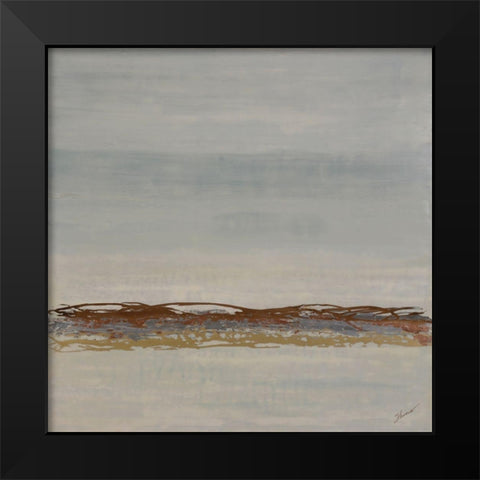 Harmony of One Black Modern Wood Framed Art Print by Shanti, Shima