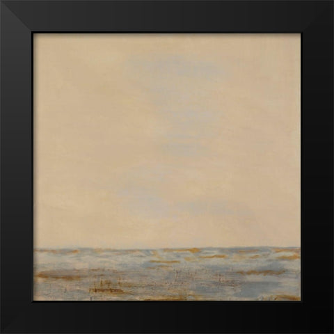 Desert Sea Black Modern Wood Framed Art Print by Shanti, Shima