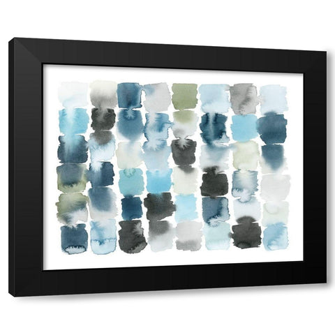 Moss and Water I Black Modern Wood Framed Art Print with Double Matting by Popp, Grace