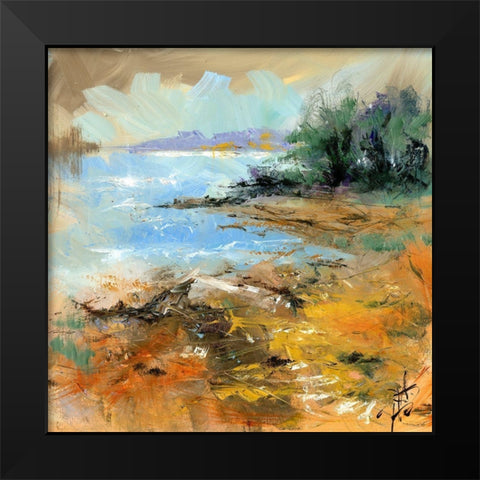 Nevern Lights II Black Modern Wood Framed Art Print by Doyle, Anne Farrall