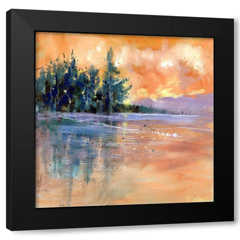 Nevern Lights III Black Modern Wood Framed Art Print by Doyle, Anne Farrall