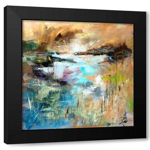 Nevern Lights V Black Modern Wood Framed Art Print with Double Matting by Doyle, Anne Farrall