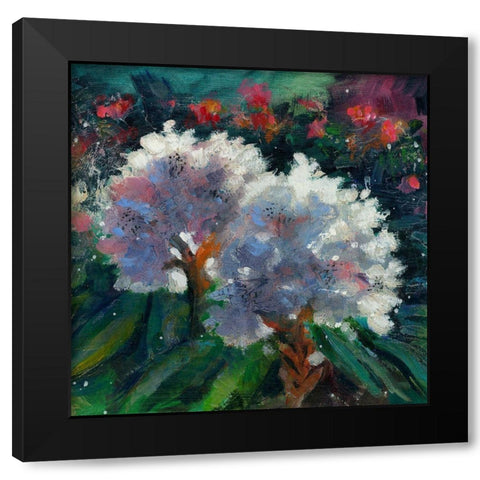 Rhododendron Portrait I Black Modern Wood Framed Art Print by Doyle, Anne Farrall