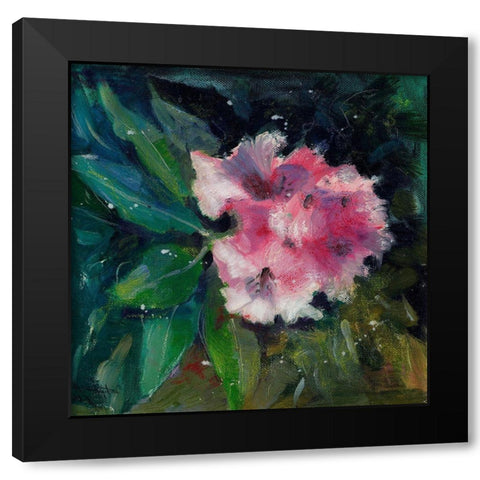 Rhododendron Portrait II Black Modern Wood Framed Art Print with Double Matting by Doyle, Anne Farrall