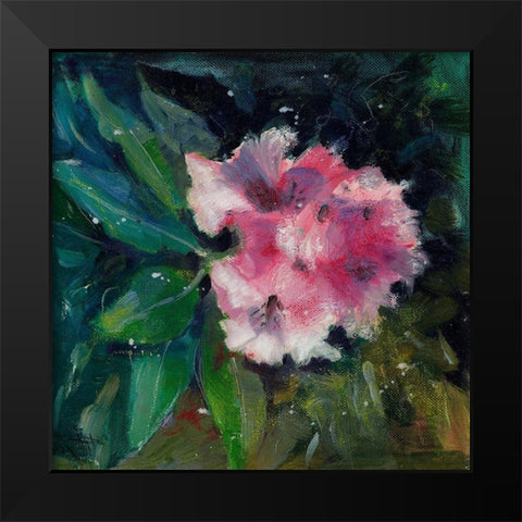 Rhododendron Portrait II Black Modern Wood Framed Art Print by Doyle, Anne Farrall