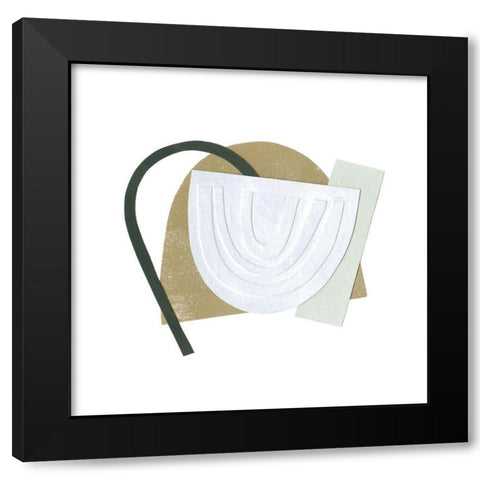 Mod Rainbow Collage I Black Modern Wood Framed Art Print with Double Matting by Caroline, Emma