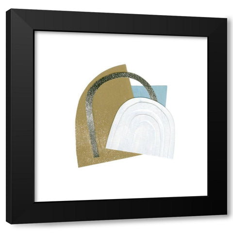 Mod Rainbow Collage II Black Modern Wood Framed Art Print by Caroline, Emma