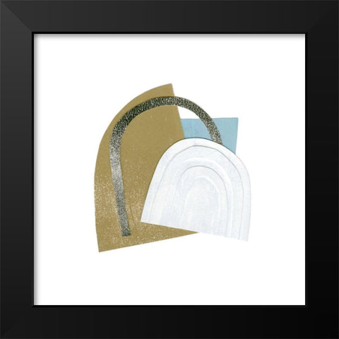 Mod Rainbow Collage II Black Modern Wood Framed Art Print by Caroline, Emma