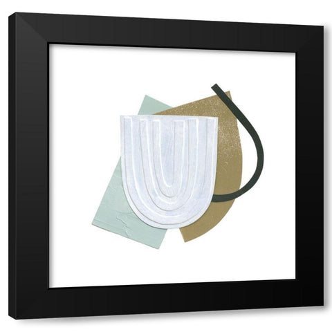 Mod Rainbow Collage III Black Modern Wood Framed Art Print with Double Matting by Caroline, Emma