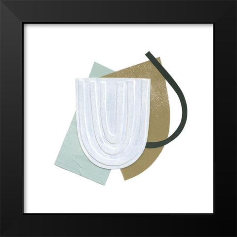 Mod Rainbow Collage III Black Modern Wood Framed Art Print by Caroline, Emma