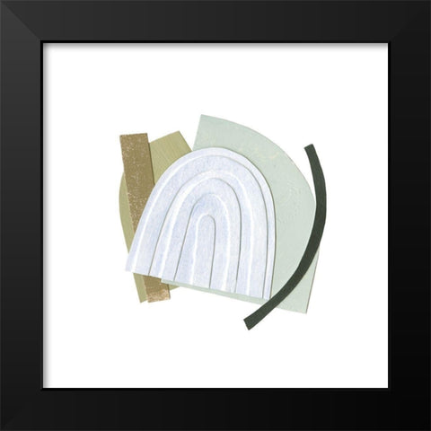 Mod Rainbow Collage IV Black Modern Wood Framed Art Print by Caroline, Emma