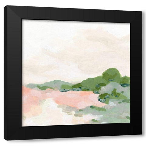 Pastoral Inlet II Black Modern Wood Framed Art Print with Double Matting by Vess, June Erica
