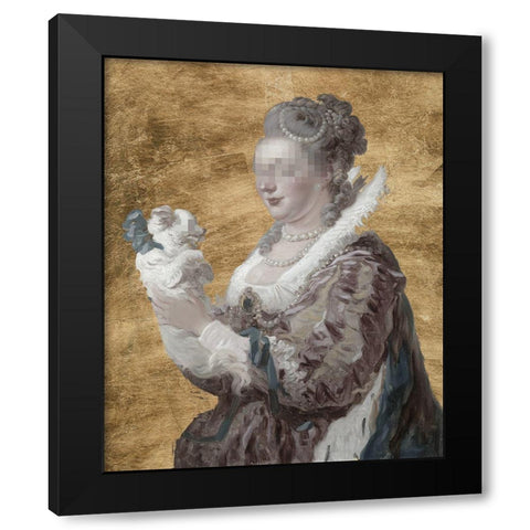 Custom Masked Master I Black Modern Wood Framed Art Print by Studio W