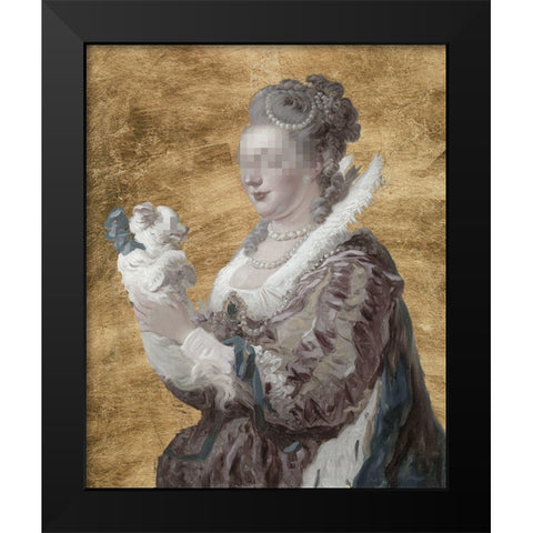Custom Masked Master I Black Modern Wood Framed Art Print by Studio W